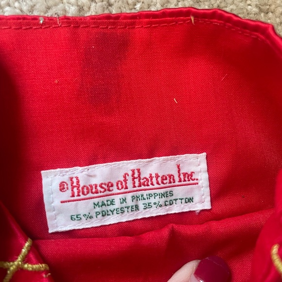 House of hatten Christmas stockings. Carolers